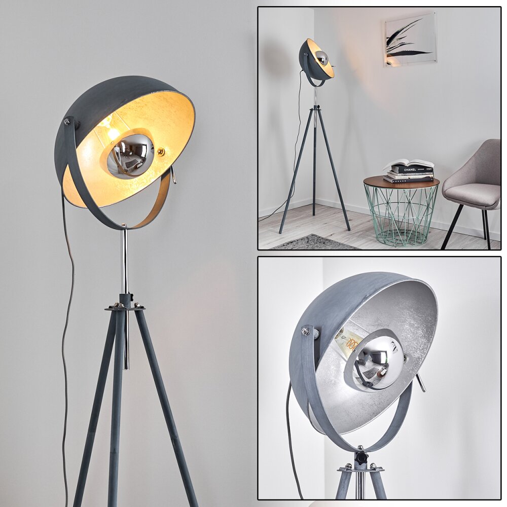 Bagdad Lampa Stojąca Niebeieski, Chrom, Szary, 1-punktowy main product photo