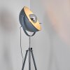 Bagdad Lampa Stojąca Niebeieski, Chrom, Szary, 1-punktowy
