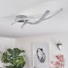 Mohlin Lampa Sufitowa LED nikiel, Biały, 2-punktowe