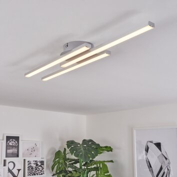 Mohlin Lampa Sufitowa LED Nikiel matowy, 3-punktowe