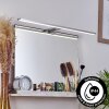 Morges Lampa oświetlająca lustro LED Chrom, Biały, 1-punktowy