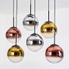 Gastor Lampa wisząca, Kula świetlna, Lampa wisząca Chrom, Złoty, Przezroczysty, W kolorze miedzi, Przydymiony, 6-punktowe