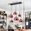 Gastor lampa wisząca, kula świetlna, lampa wisząca przezroczysty, miedziany, 6-punktowe