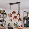 Gastor lampa wisząca, kula świetlna, lampa wisząca przezroczysty, miedziany, 6-punktowe