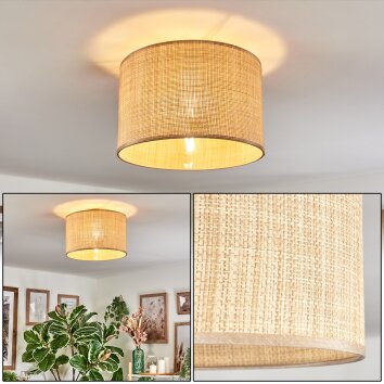 Sabadim lampa sufitowa beżowy, naturalny, 1-punktowy