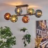 Ripoll Lampa sufitowa, Kula świetlna Niebeieski, Zielony, W kolorze miedzi, 6-punktowe