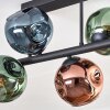 Ripoll Lampa sufitowa, Kula świetlna Niebeieski, Zielony, W kolorze miedzi, 6-punktowe
