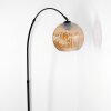 Ripoll lampa stojąca, lampa podłogowa łukowa czarny, 1-punktowy