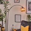 Ripoll lampa stojąca, lampa podłogowa łukowa czarny, 1-punktowy