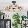 Ripoll Lampa sufitowa, Kula świetlna W kolorze bursztynu, 7-punktowe