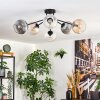 Koyoto lampa sufitowa, kula świetlna 73 cm bursztynowy, przezroczysty, przydymiony, 6-punktowe