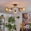 Koyoto lampa sufitowa, kula świetlna 73 cm bursztynowy, przezroczysty, przydymiony, 6-punktowe
