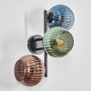 Koyoto Kula świetlna, Lampa ścienna Niebeieski, Zielony, W kolorze miedzi, 3-punktowe