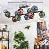 Ripoll Lampa sufitowa, Kula świetlna Niebeieski, Zielony, W kolorze miedzi, 10-punktowe