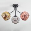 Ripoll Lampa sufitowa, Kula świetlna Chrom, Złoty, W kolorze miedzi, Przydymiony, 3-punktowe