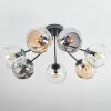 Ripoll lampa sufitowa, kula świetlna bursztynowy, przezroczysty, przydymiony, 7-punktowe