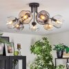 Ripoll lampa sufitowa, kula świetlna bursztynowy, przezroczysty, przydymiony, 7-punktowe