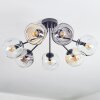 Ripoll lampa sufitowa, kula świetlna bursztynowy, przezroczysty, przydymiony, 7-punktowe