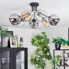Ripoll Lampa sufitowa, Kula świetlna W kolorze bursztynu, Przezroczysty, Przydymiony, 7-punktowe