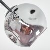 Ripoll Lampa sufitowa, Kula świetlna W kolorze bursztynu, Przezroczysty, Przydymiony, 7-punktowe