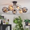 Ripoll Lampa sufitowa, Kula świetlna W kolorze bursztynu, Przezroczysty, Przydymiony, 7-punktowe