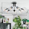 Koyoto lampa sufitowa, kula świetlna 82 cm przezroczysty, 7-punktowe