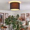 Bassagoda Lampa sufitowa Czarny, Biały, 1-punktowy