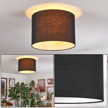 Bassagoda Lampa sufitowa Czarny, Biały, 1-punktowy