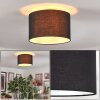 Bassagoda Lampa sufitowa Czarny, Biały, 1-punktowy
