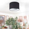 Bassagoda Lampa sufitowa Czarny, Biały, 1-punktowy