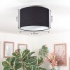 Bassagoda Lampa sufitowa Czarny, Biały, 1-punktowy