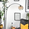Ripoll lampa stojąca, lampa podłogowa łukowa czarny, 1-punktowy