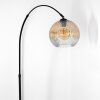 Ripoll lampa stojąca, lampa podłogowa łukowa czarny, 1-punktowy