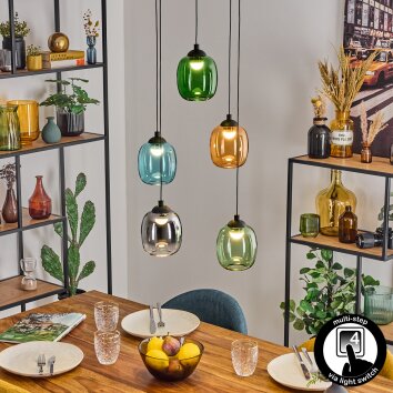 Lavel lampa wisząca, lampa wisząca, lampa wisząca kaskadowa LED czarny, 1-punktowy