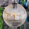 Koyoto lampa wisząca, kula świetlna, lampa wisząca kaskadowa bursztynowy, przezroczysty, przydymiony, 4-punktowe