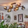 Gastor Lampa sufitowa, Kula świetlna Niebeieski, Zielony, Przezroczysty, W kolorze miedzi, 10-punktowe