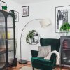 Bassagoda Lampa stojąca Chrom, Czarny, 1-punktowy