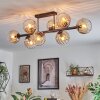 Koyoto lampa sufitowa, kula świetlna bursztynowy, przezroczysty, 8-punktowe