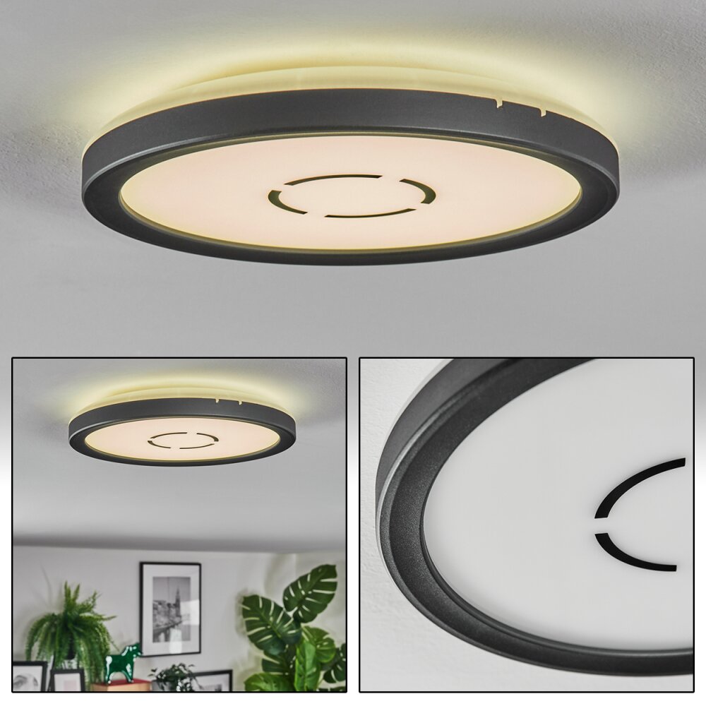 Simonstorp Lampa sufitowa, Panel LED Czarny, Biały, 1-punktowy main product photo