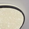 Onara Lampa sufitowa, Panel LED Czarny, Biały, 1-punktowy