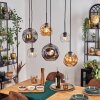 Ripoll Lampa wisząca, Kula świetlna, Lampa wisząca W kolorze bursztynu, Przezroczysty, Przydymiony, 6-punktowe