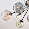 Ripoll Lampa sufitowa, Kula świetlna W kolorze bursztynu, Przezroczysty, Przydymiony, 10-punktowe