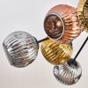 Ripoll lampa sufitowa, kula świetlna złoty, miedziany, przydymiony, 10-punktowe