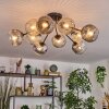 Ripoll Lampa sufitowa, Kula świetlna W kolorze bursztynu, Przezroczysty, Przydymiony, 10-punktowe