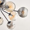 Ripoll Lampa sufitowa, Kula świetlna W kolorze bursztynu, Przezroczysty, Przydymiony, 10-punktowe
