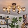 Ripoll Lampa sufitowa, Kula świetlna W kolorze bursztynu, Przezroczysty, Przydymiony, 10-punktowe
