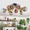Ripoll lampa sufitowa, kula świetlna złoty, przezroczysty, miedziany, przydymiony, 10-punktowe