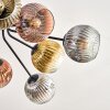 Ripoll lampa sufitowa, kula świetlna złoty, przezroczysty, miedziany, przydymiony, 10-punktowe