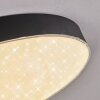 Elmar Lampa sufitowa, Panel LED Czarny, 1-punktowy