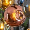 Ripoll lampa wisząca, kula świetlna, lampa wisząca niebeieski, chrom, złoty, zielony, miedziany, przydymiony, 8-punktowe